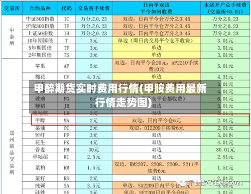 甲醉期货实时费用行情(甲胺费用最新行情走势图)