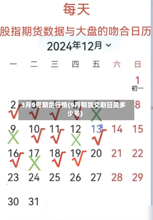 3月9号期货行情(9月期货交割日是多少号)-第2张图片