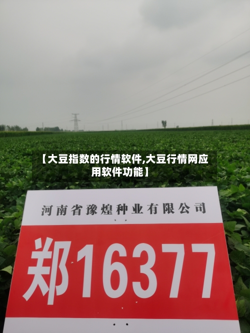 【大豆指数的行情软件,大豆行情网应用软件功能】