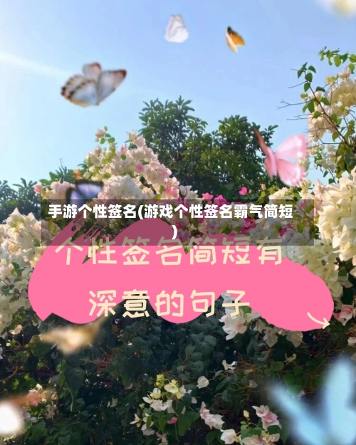 手游个性签名(游戏个性签名霸气简短)-第3张图片