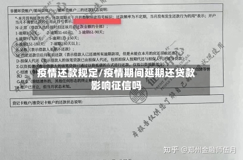 疫情还款规定/疫情期间延期还贷款影响征信吗-第2张图片