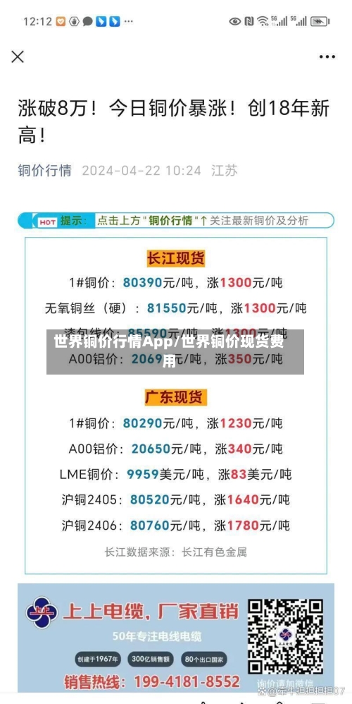 世界铜价行情App/世界铜价现货费用-第2张图片