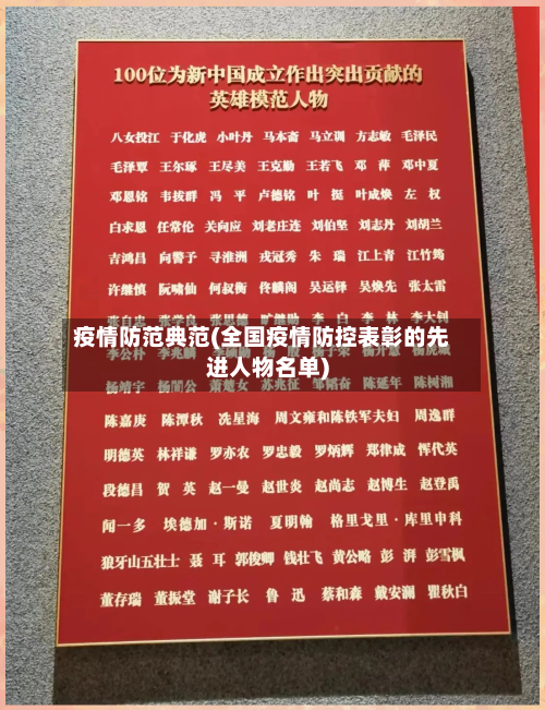 疫情防范典范(全国疫情防控表彰的先进人物名单)