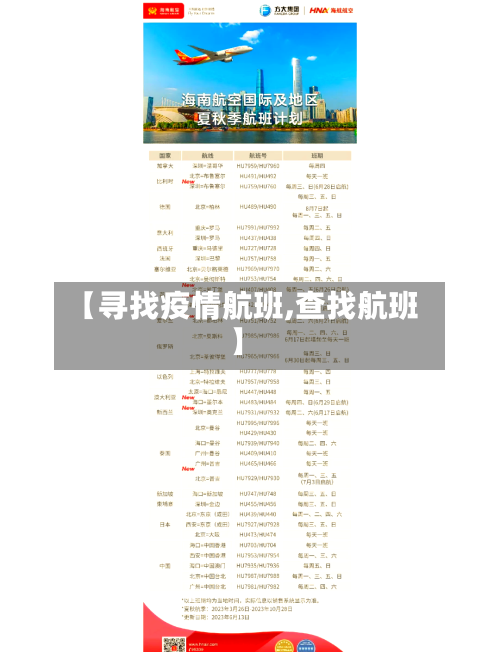 【寻找疫情航班,查找航班】-第2张图片