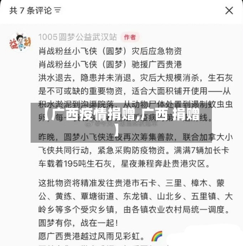【广西疫情捐赠,广西 捐赠】-第2张图片