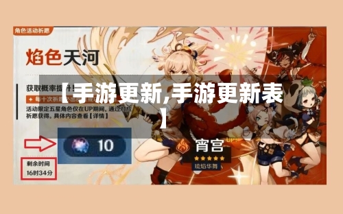 【手游更新,手游更新表】