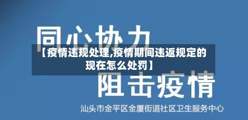 【疫情违规处理,疫情期间违返规定的现在怎么处罚】-第2张图片