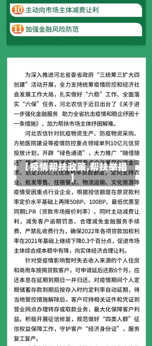 【疫情帮扶政策,帮扶举措】-第2张图片