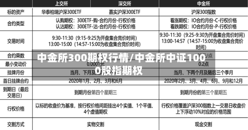 中金所300期权行情/中金所中证1000股指期权-第3张图片