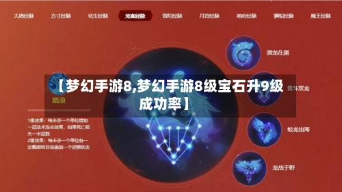 【梦幻手游8,梦幻手游8级宝石升9级成功率】