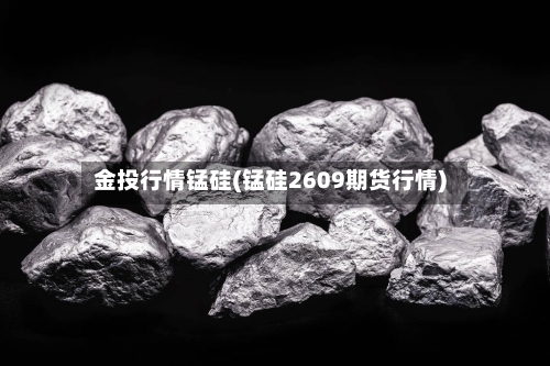 金投行情锰硅(锰硅2609期货行情)-第2张图片