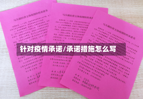 针对疫情承诺/承诺措施怎么写-第2张图片