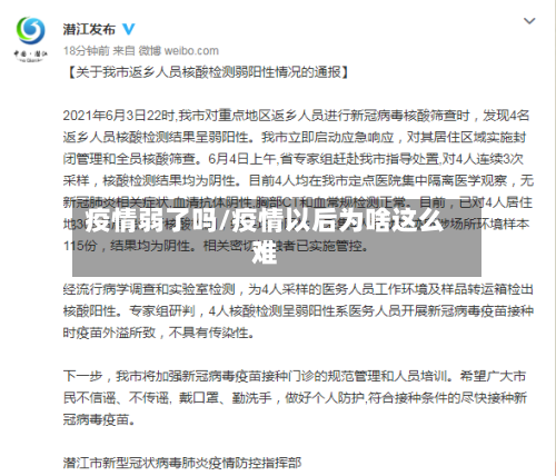 疫情弱了吗/疫情以后为啥这么难-第2张图片