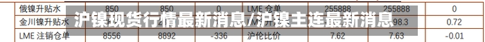 沪镍现货行情最新消息/沪镍主连最新消息-第2张图片
