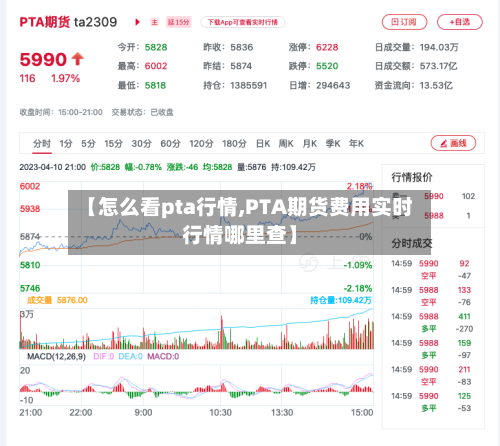 【怎么看pta行情,PTA期货费用实时行情哪里查】-第2张图片