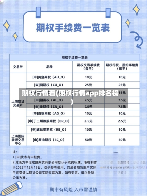 期权行情看(期权行情app排名榜)