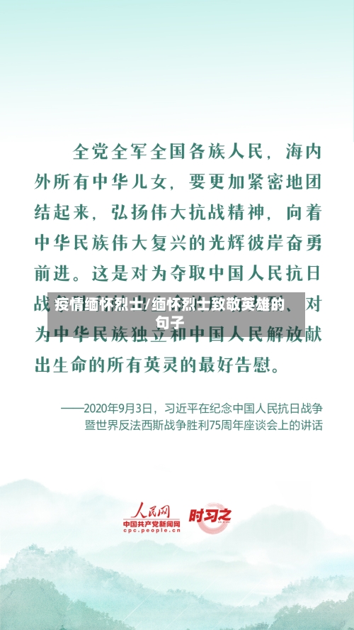 疫情缅怀烈士/缅怀烈士致敬英雄的句子-第2张图片