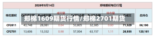 郑棉1609期货行情/郑棉2701期货-第2张图片