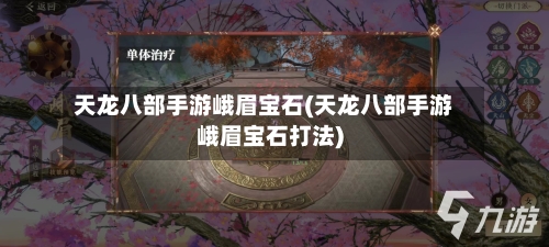 天龙八部手游峨眉宝石(天龙八部手游峨眉宝石打法)-第2张图片