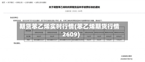 期货苯乙烯实时行情(苯乙烯期货行情2609)