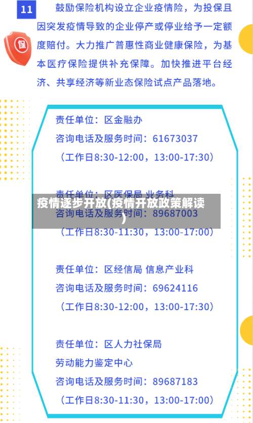 疫情逐步开放(疫情开放政策解读)-第2张图片