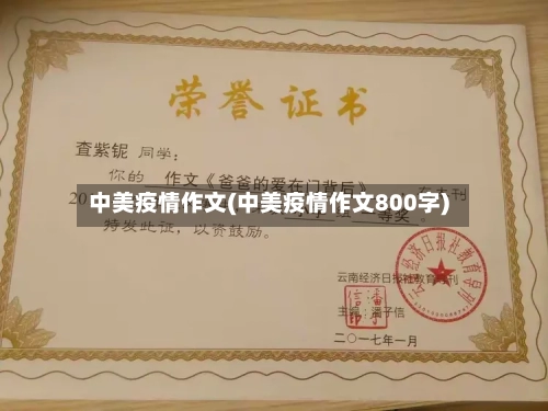 中美疫情作文(中美疫情作文800字)