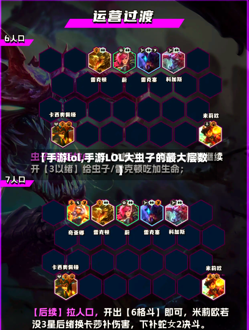 【手游lol,手游LOL大虫子的最大层数】