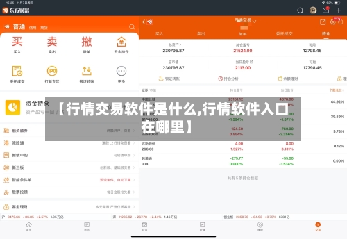 【行情交易软件是什么,行情软件入口在哪里】-第3张图片