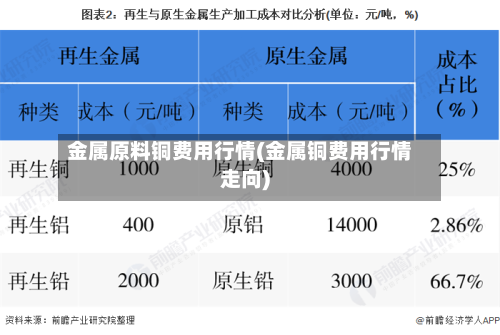 金属原料铜费用行情(金属铜费用行情走向)