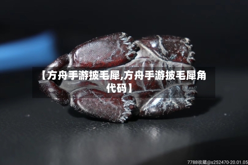 【方舟手游披毛犀,方舟手游披毛犀角代码】
