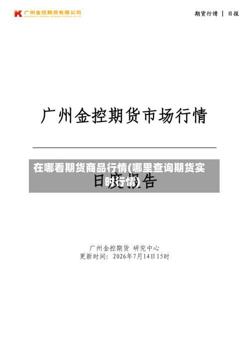 在哪看期货商品行情(哪里查询期货实时行情)-第2张图片