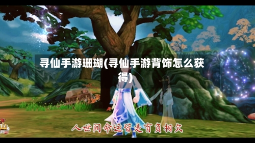 寻仙手游珊瑚(寻仙手游背饰怎么获得)