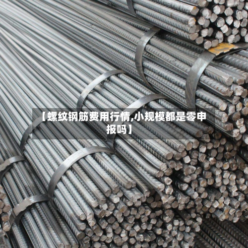 【螺纹钢筋费用行情,小规模都是零申报吗】-第3张图片