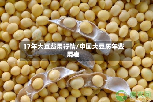 17年大豆费用行情/中国大豆历年费用表