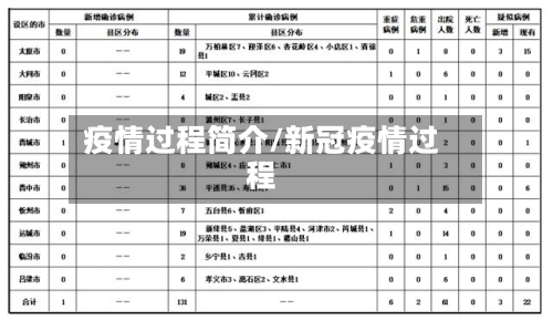疫情过程简介/新冠疫情过程