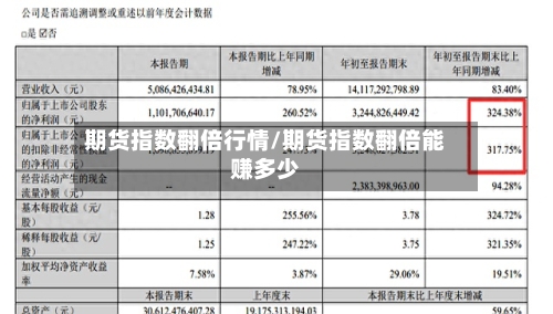 期货指数翻倍行情/期货指数翻倍能赚多少