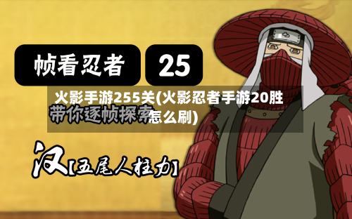 火影手游255关(火影忍者手游20胜怎么刷)-第2张图片
