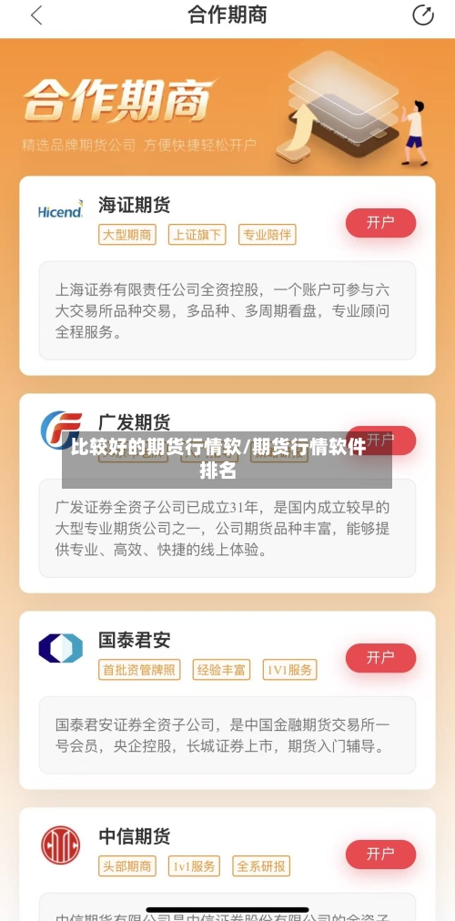 比较好的期货行情软/期货行情软件排名