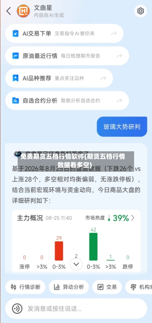 免费期货五档行情软件(期货五档行情数据看多空)