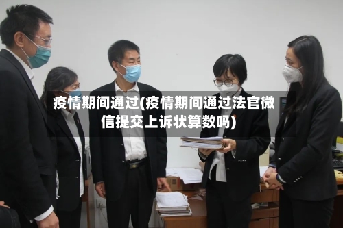 疫情期间通过(疫情期间通过法官微信提交上诉状算数吗)-第2张图片