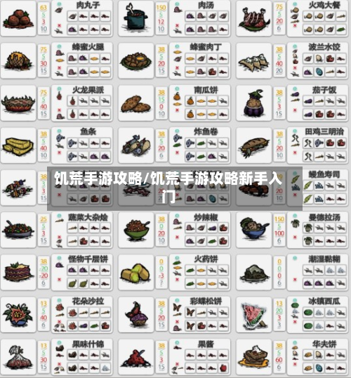 饥荒手游攻略/饥荒手游攻略新手入门