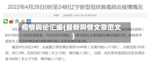 疫情舆论汇编(最新舆情文章范文)-第2张图片
