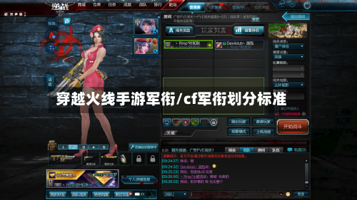 穿越火线手游军衔/cf军衔划分标准