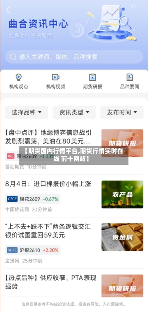 【期货国内行情平台,期货行情实时在线 前十网站】