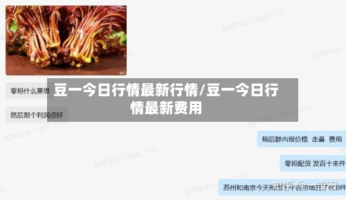 豆一今日行情最新行情/豆一今日行情最新费用-第3张图片