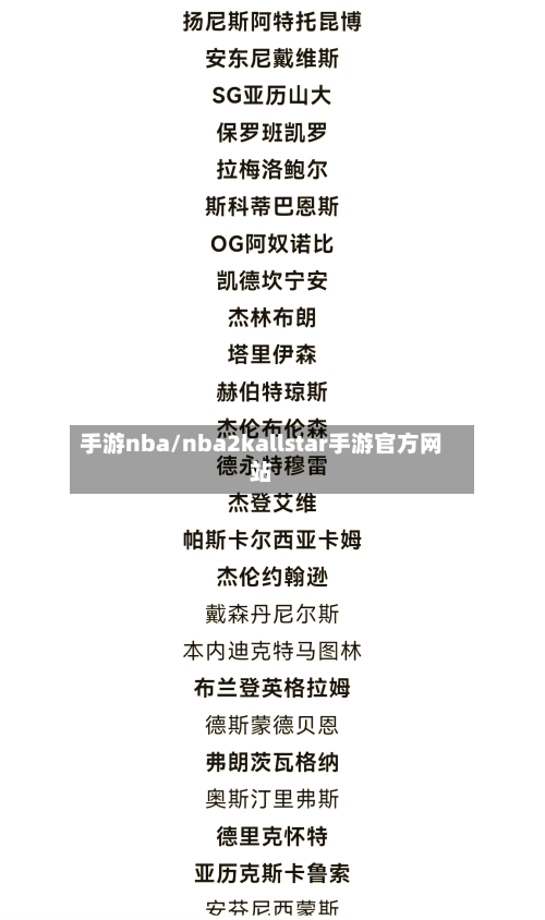 手游nba/nba2kallstar手游官方网站
