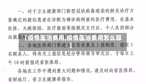 【疫情医治费用,疫情医治费用怎么算】-第3张图片