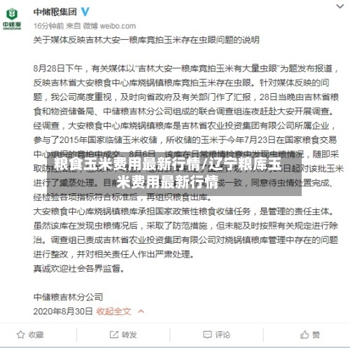 粮食玉米费用最新行情/辽宁粮库玉米费用最新行情-第3张图片