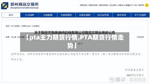 【pta主力期货行情,PTA期货行情走势】-第2张图片