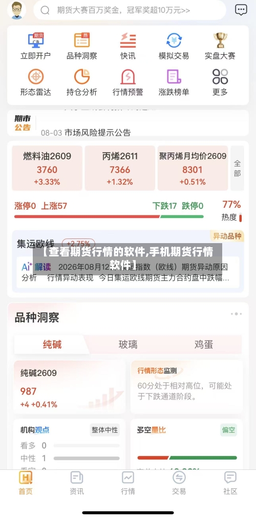 【查看期货行情的软件,手机期货行情软件】-第2张图片